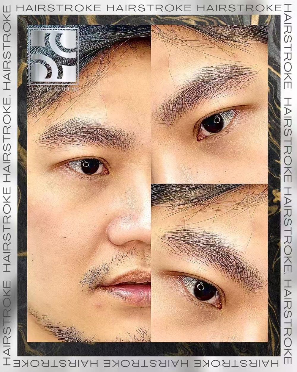 ผลงานสักคิ้ว hair stroke (Fondle Brows) โดย Master Bazz · Cencute Studio นนทบุรี