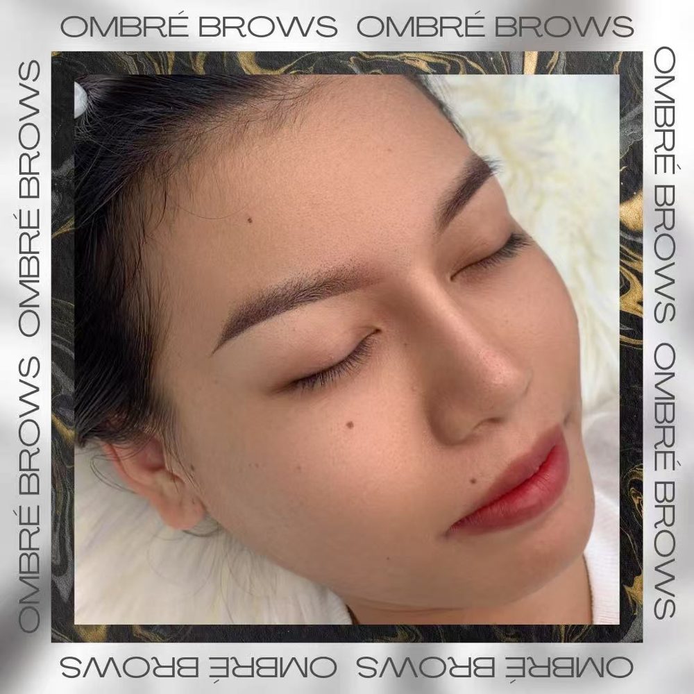 ผลงานคิ้วฝุ่นออมเบร่ (ombré shade brows) · Cencute Studio นนทบุรี
